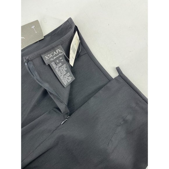 NWT Xscape by Joanna Chen Women's Black Ruffled Layered Stretch Skirt Size 6 - Picture 11 of 15